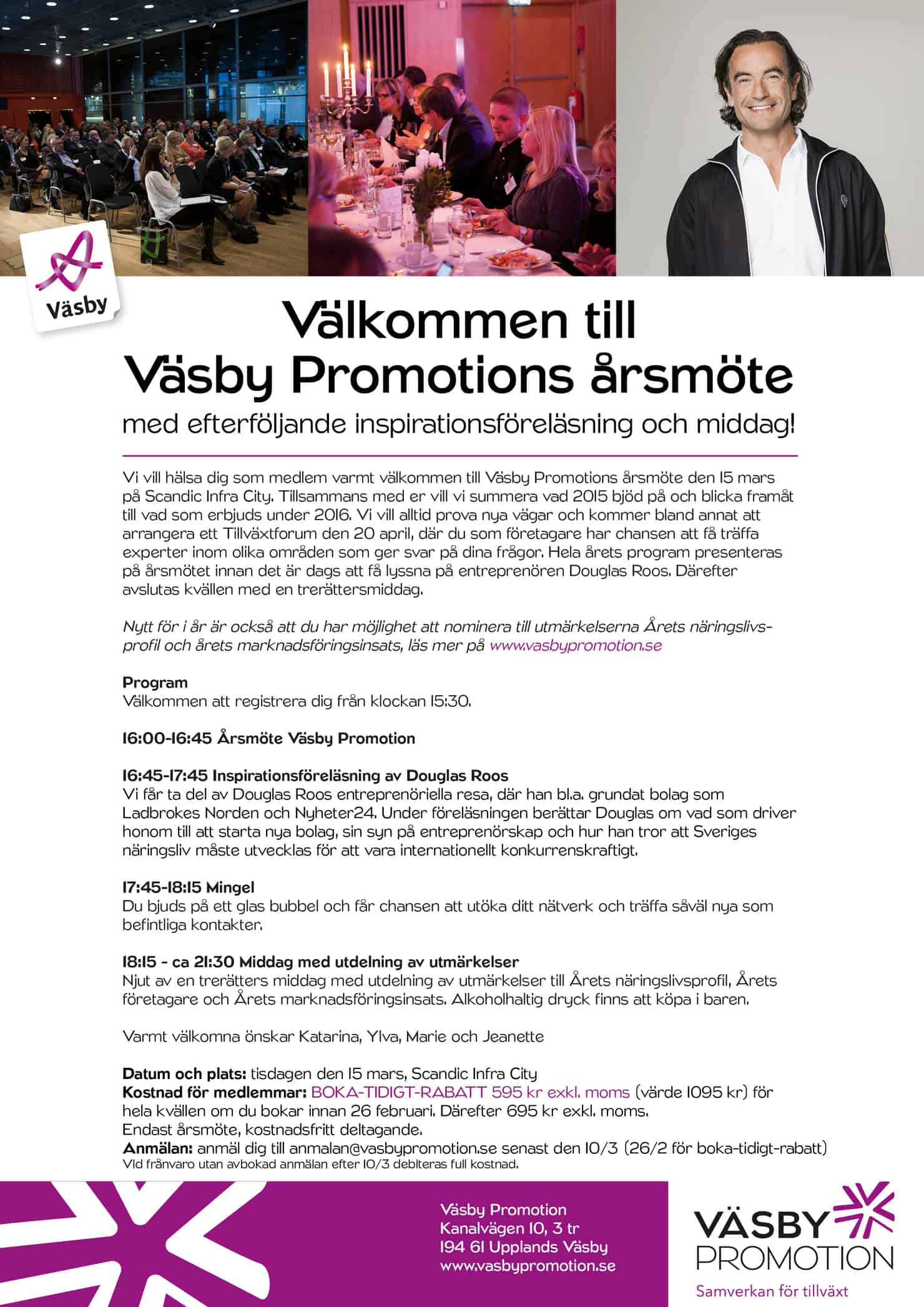 Läs mer om artikeln 2016-03-15 — Årsmöte Väsby Promotion