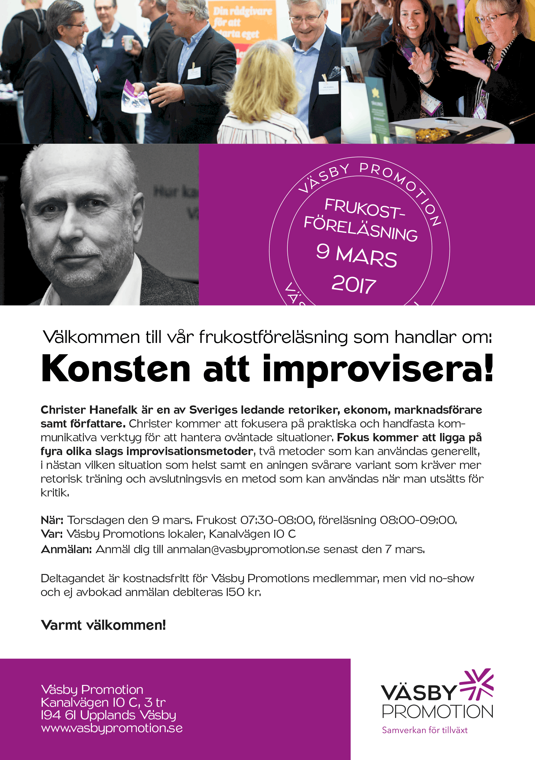 Läs mer om artikeln 2017-03-09 — Föreläsning om improvisation FULLBOKAD!