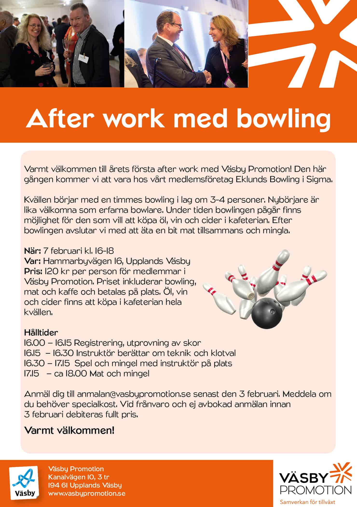 Läs mer om artikeln 2017-02-07 — After work med bowling