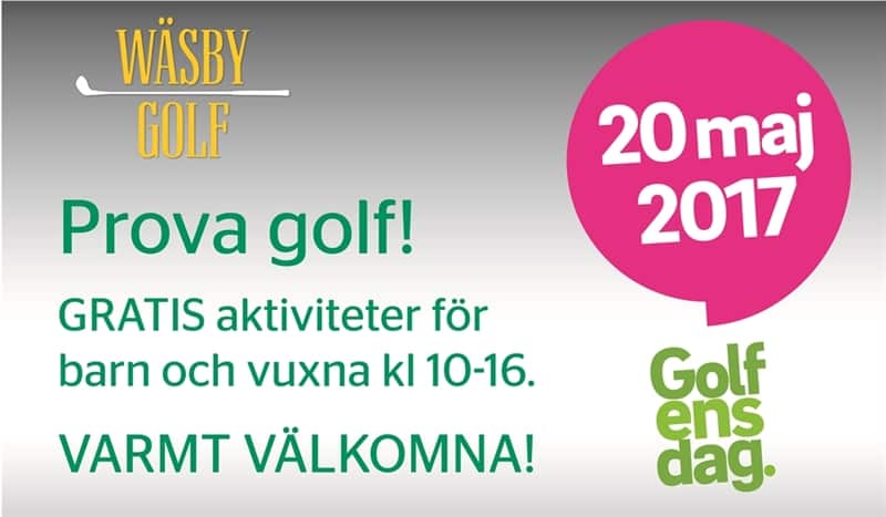 Läs mer om artikeln 2017-05-20 — Prova golf på Golfens dag!