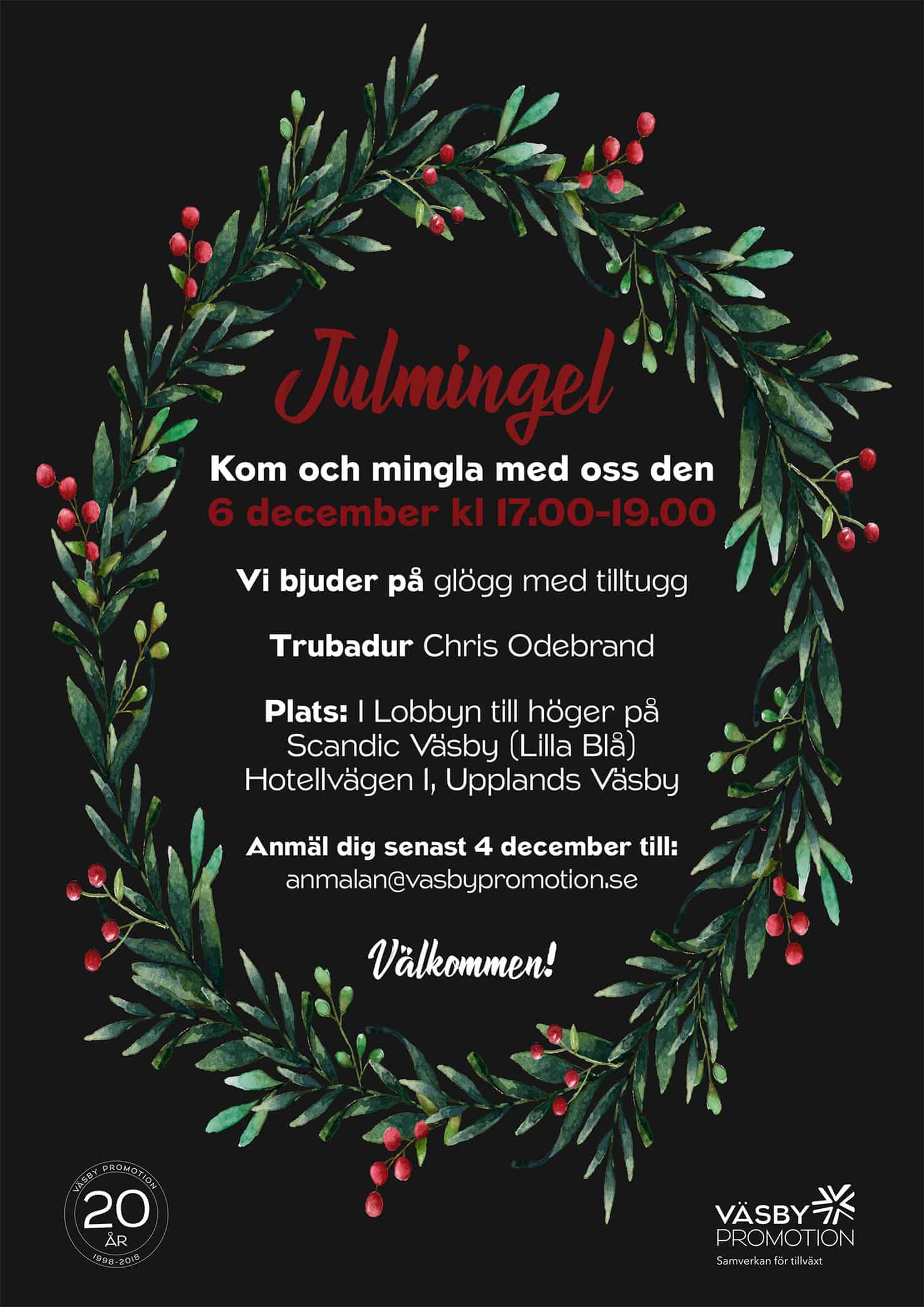 Läs mer om artikeln 2018-12-06 — Väsby Promotions julmingel